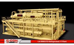 3-D Model of 120 MMSCFD Refrigerated J-T Plant with Construction/Installation Pictures - Video