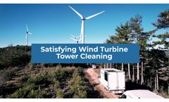 Satisfying Wind Turbine Washing With Robots | Aerones - Video