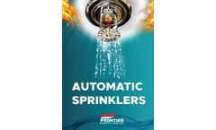 Frontier - Quick Response Pendent Sprinkler - Brochure