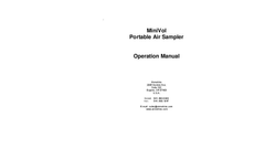 MiniVol Manual, Ver 5.0 Brochure