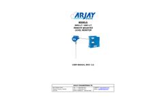 Arjay - Model 2852-LT/2851-LT - Remote Mounted Level Monitor - User Manual