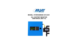 Arjay HydroSense - Model 4410 OCM - Oil Content Monitor - User Manual