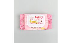 Natural Plant-Derived Fiber Baby Wipes Flower-Scented Alcohol Free