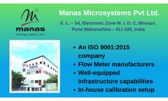Manas Microsystems: Flow Meter Manufacturers - Video