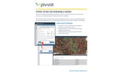 Pivvot - Renewable Energy Siting Solution Brochure