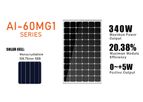 Aoli Solar - Model AI-60MG1 Series - Mono Solar Panel 158.75mm