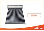 Sidite - Model SP-H - Pressurized Solar Water Heater