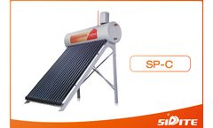Sidite - Model SP-C - Evacuated Vacuum Tube Solar Water Heater
