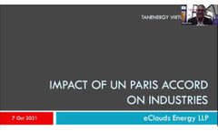 Impact of UN Paris Accord on Industries - by CEO, eClouds Energy - Video