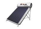 A-SUN Solar - Model XKPC - Flat Plate Rooftop Electrical Heating Element Solar Water Heater
