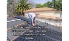 How To Install Copper Pool Panels - Video