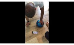 Hand shoulder arm in push up position using PlayBall smart exercise ball - Video