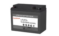Fethium - Model 26650 LiFePO4 - 12V 50Ah Energy Storage Lithium Battery