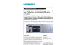 HORIBA - APMC-370 - Air Pollution Multigas Calibrator Brochure