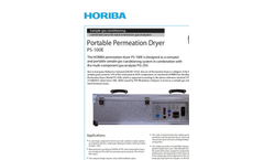 HORIBA - PS-100E - Portable Permeation Dryer Brochure