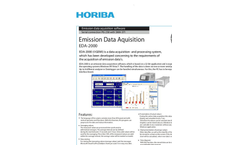 HORIBA - EDA-2000 - Emission Data Aquisition Software Brochure