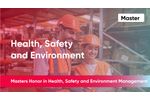Masters Honor in Health, Safety and Environment Management (Informal Certificate Course)