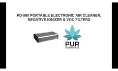 PD 590 AIV Deluxe Tabletop Electronic Air Cleaner - Video