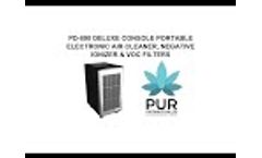 PUR Distribution PD 890 DELUXE CONSOLE PORTABLE ELECTRONIC AIR CLEANER - Video