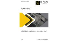 FG Pumps - Model FGM Series - Motor Driven Mechanical Diaphragm Pumps - Catalogue