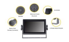 Kocchi - Model M175 - 7 Inch Digital LCD 4 Channel Vehicle Monitor | Touch Screen