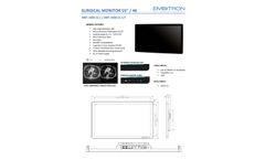 Embitron - Model MBT - 1000.55.1 - Surgical Monitor - Brochure