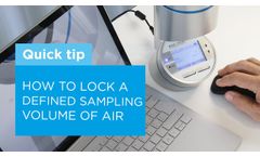 How To Lock A Defined Air Sampling Volume In Your Microbial Air Sampler Mas-100 Nt - Video