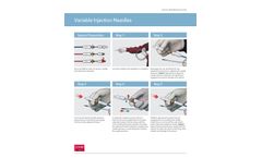 Variable Injection Needles Quick Reference Guide