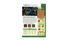 GroMax - Coco Peat Blocks - Brochure