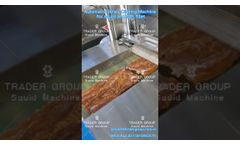 CNC type squid and fish strip cutting machine (0.5mm-5mm cutting distance) - Video