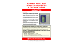 CEA - Model Gasmaster Series - Control Panel For Remote Gas Sensors & Fire Monitoring - Datasheet