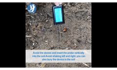  Soil NPK sensor-soil tester #soil meter for#garden #farming - Video