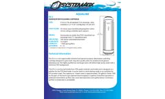 Systematix Aqualine - Model DI-2 - Deionization Polishing Cartridge Datasheet