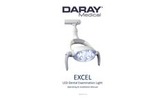 DARAY - Model Excel Series - Superb Quality LED Dental Light - Manual