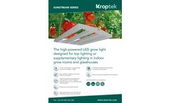 Kroptek - Model Sunstream Series - LED Grow Lights Datasheet