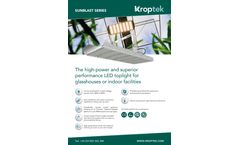 Kroptek - Model Sunblast Series - LED Grow Lights Datasheet