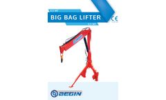  	Begin - Model BL - 5,5 Mt. Big Bag Lifters- Brochure