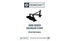 IronCraft - Model 18 - 50 Engine HP - 6100 Series - One-Bottom Moldboard Plows - Manual