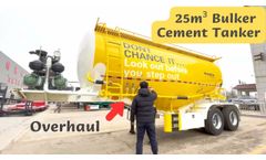 25m3 30 Tons Bulker Cement Tanker Trailer - Video