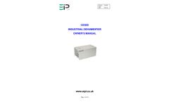 EIPL - Model CD30-S - HVAC Industrial Dehumidifier - Manual