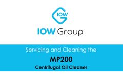 IOW MP200 Centrifuge Filter - Service and Cleaning Training Video