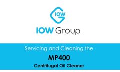 IOW MP400 Centrifuge Filter - Service and Cleaning Training Video