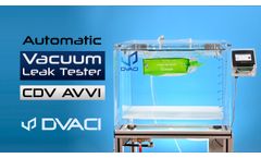 CDV AVVI Automatic Control - Vacuum chamber for package leak testing - Video