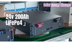 24v 200Ah LiFePo4 server rack lithium battery for solar energy storage system OEM price - Video