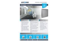 Arconik - Model PPP-M Series - Glass Fibre Pad (PGP) Air Filters - Brochure