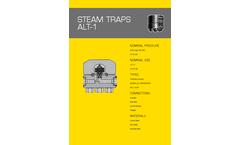 Axelvalves - Model ALT-1 - Steam Traps Brochure