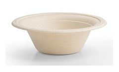 Vegware - Model L003N - 12oz Moulded Fibre Bowl, Natural