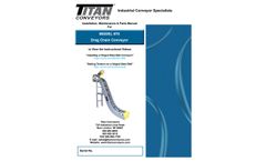 Titan - Model 670 - Drag Chain Conveyor / Incline Conveyor - Manual