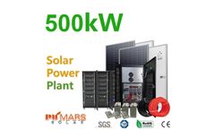 PVMars - Model 0.5MW 500kVA - Off Grid Solar System for Commercial Plant