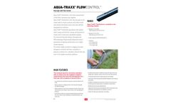 AQUA-TRAXX FLOWCONTROL - Sell Sheet